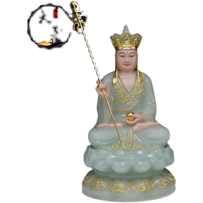 包邮全堂佛汉白玉观音菩萨释迦摩尼地藏王菩萨弥勒佛娑婆四圣摆件