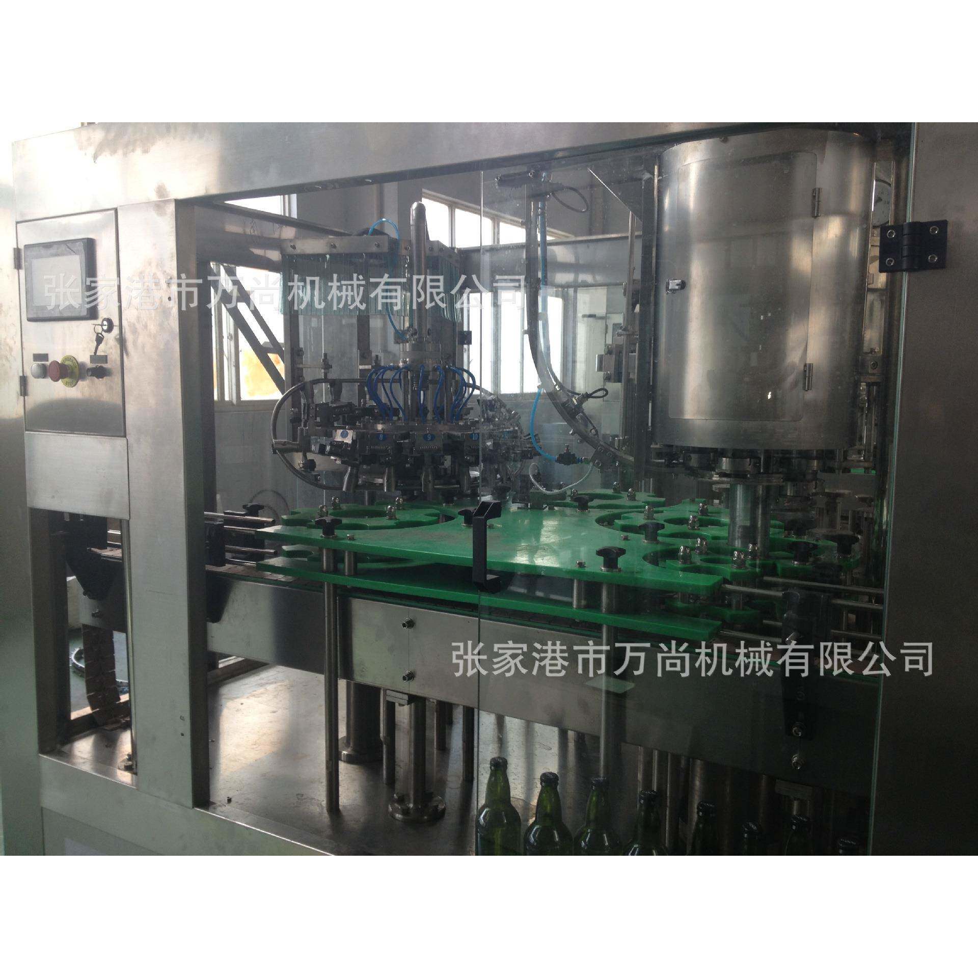 厂家供应全自动玻璃瓶啤酒灌装机碳酸饮料灌装机设备