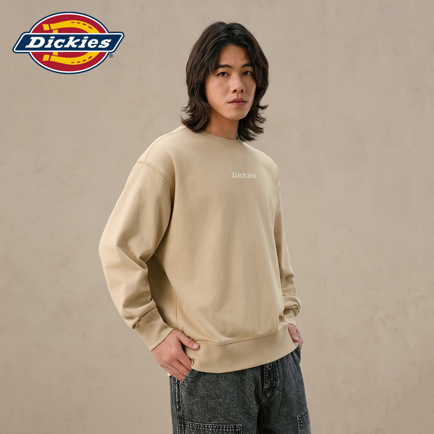 Dickies字母印花圆领卫衣