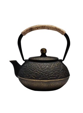 设计师严选样板间茶室新中式松针铸铁F茶壶摆件售楼处书房软装饰