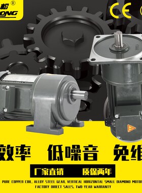 台松齿轮减速电机220380V立卧式200W4E00W750W1.5KW变频调速小金