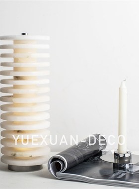 粤萱简约现代轻奢设计感小台x灯摆件售楼处样板间酒店展厅民宿软