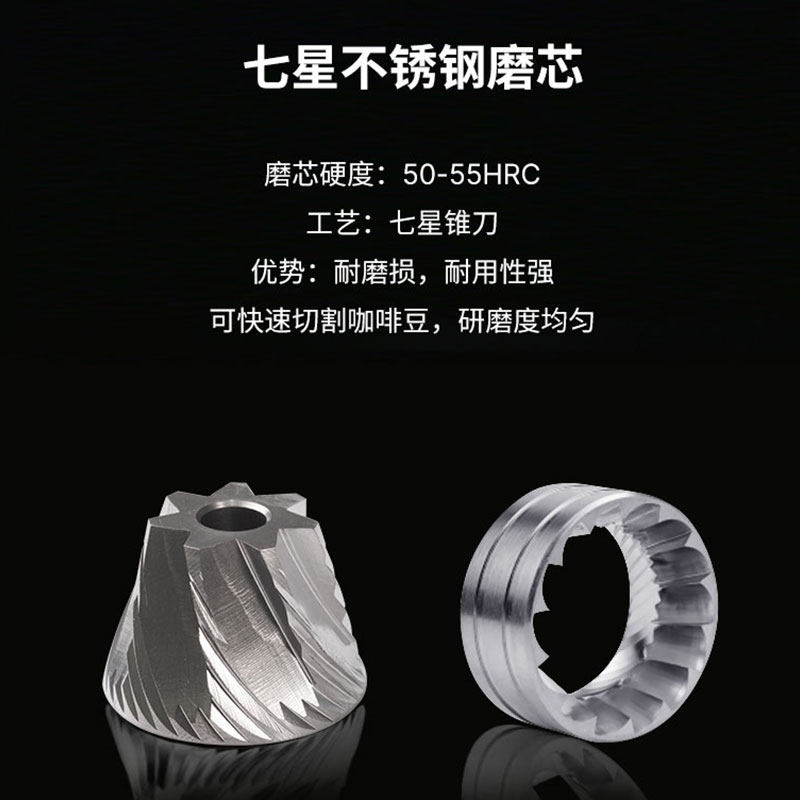 GUO家用CNC钢芯手摇磨专业级豆研磨意冲器研磨机机式手咖啡豆