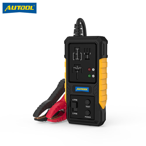 AUTOaOL RT120汽车继电器检测仪四脚五脚12V继电器测试仪汽修检测