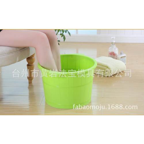 塑料泡脚桶加厚手提洗脚桶按摩足浴桶泡脚盆洗脚盆模具