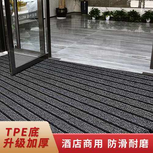 tpe家用入户吸水地垫现代简约防滑商用大门口条纹形防尘地垫