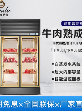 半度斯雅湿式牛肉排酸柜商用西餐厅干式牛排熟成柜冷藏保鲜展示柜