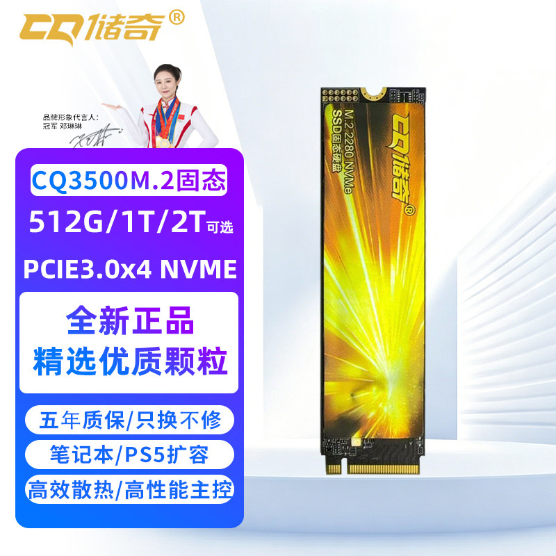 储奇CQ3500512G/1T/2T固态硬盘图片