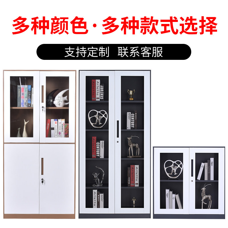 钢制办公室拆装套色大器械文件柜资料铁皮档案书柜凭证柜储物铁柜