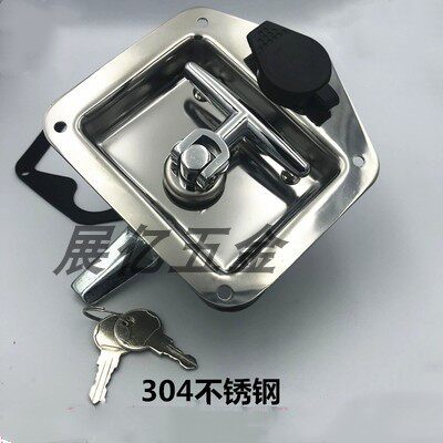 货车工具箱锁 T型转舌盒锁 车厢不锈钢 特种专用车备用箱锁MS858