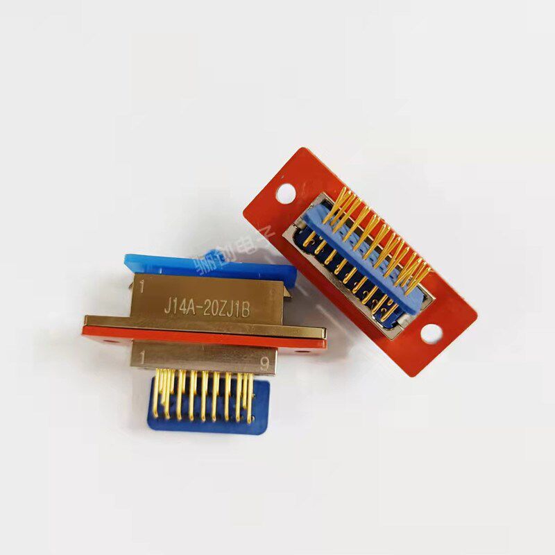 J14A-38ZJ1B J14A-38ZK1B 38芯插座 矩形连接器 弯针接插件焊板子