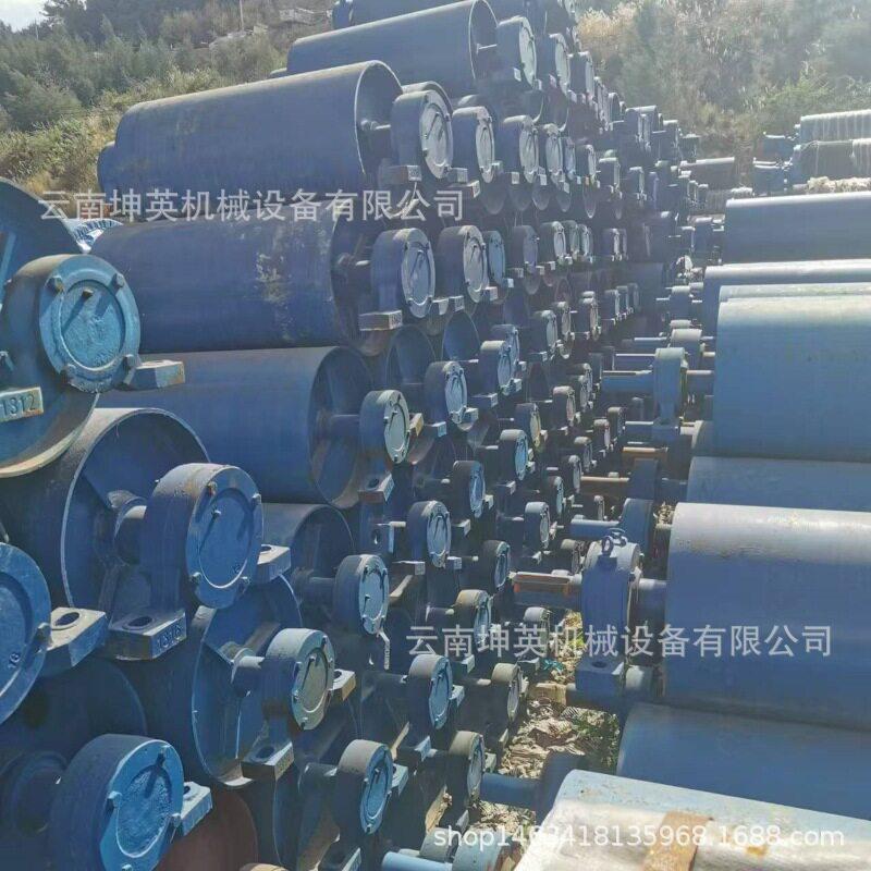输送皮带机配件 头尾改向滚筒现货 输送机上下托辊 定量集中控制