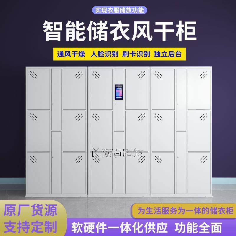 智能更衣柜游泳馆浴室人脸识别随身物品存包柜不锈钢材质联网系统
