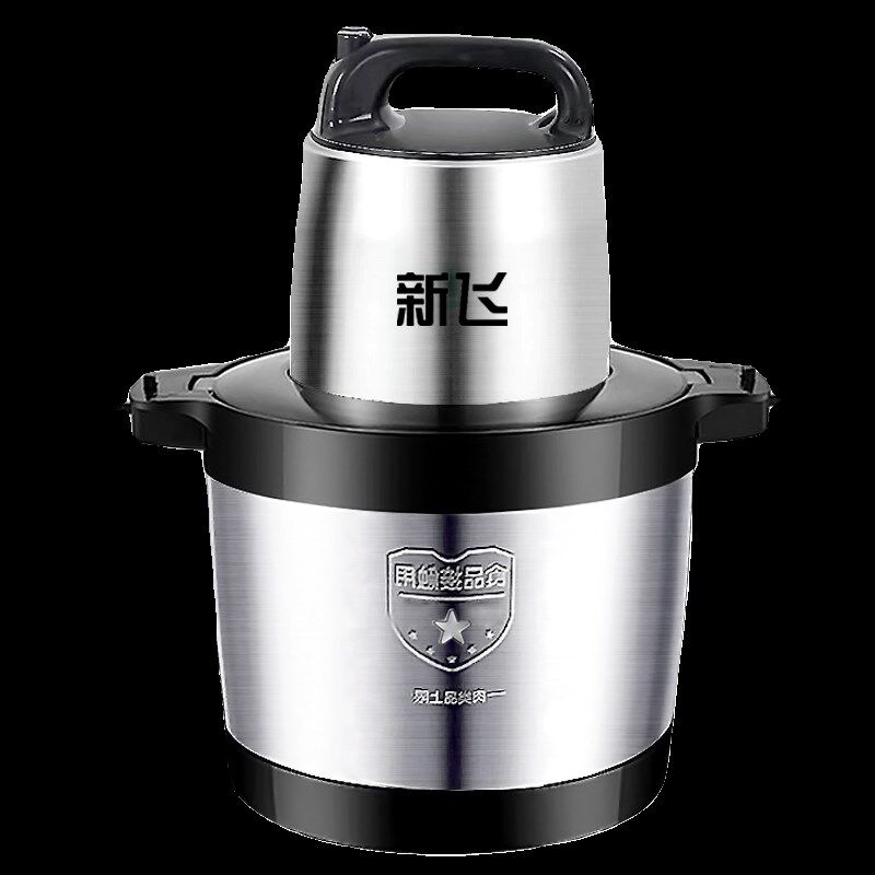 新飞绞肉机商用多功能家用电动6升大容量大功率打肉馅搅拌料理机