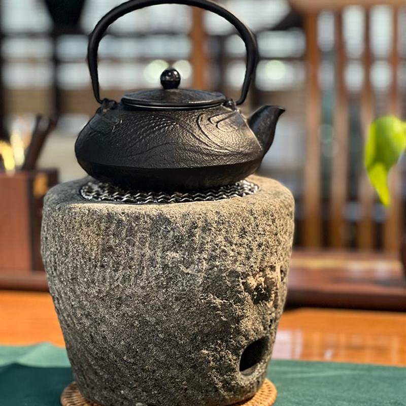 网红围炉煮茶小火炉烧烤炭炉室内取暖烤茶套装户外石头烤肉烤火盆