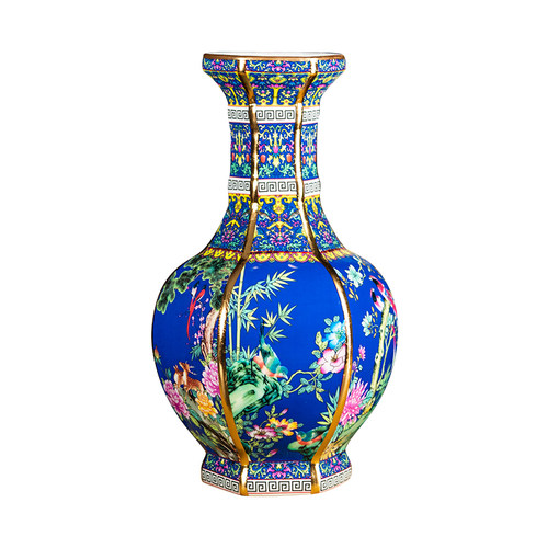 花开富贵陶瓷空酒瓶5斤装酒坛景德镇家用密封酒壶送礼盒仿古摆件
