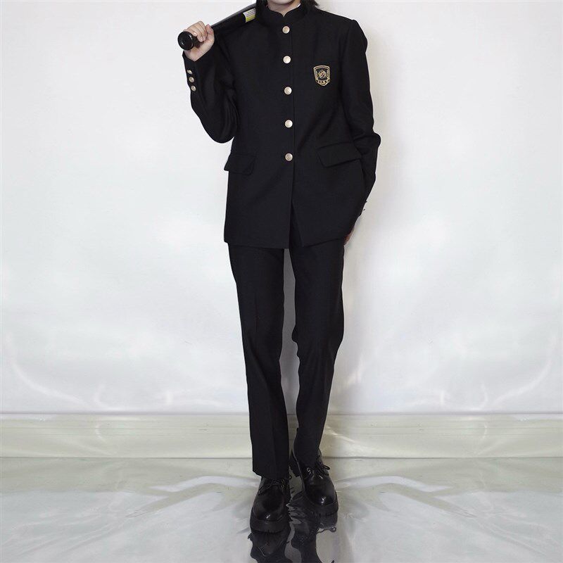 樱花家族jk制服【冬礼高校】诘襟西服外套背心裙男女款校供感套装