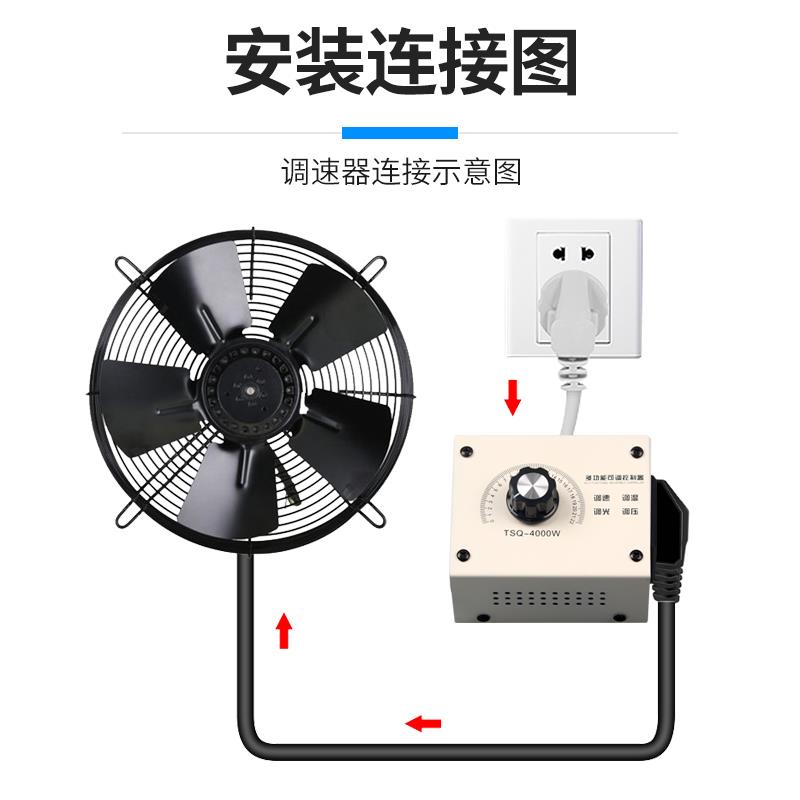 220V调速器风机单相排气扇角磨机无级变速开关调温调压电机控制器