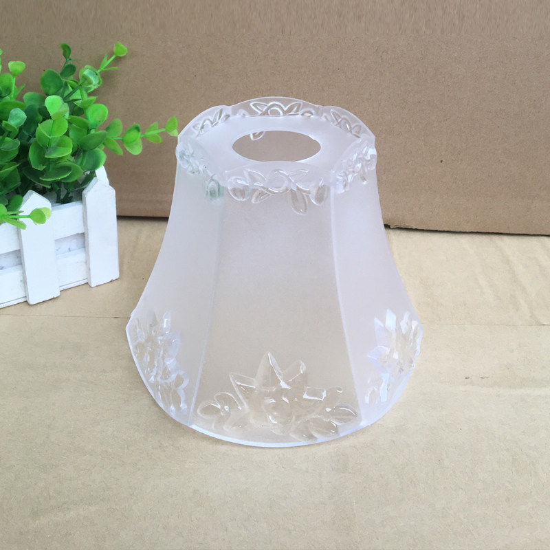 塑料灯罩通用彩色E27罩餐厅水晶吊灯壁灯罩亚克力配件外壳罩白色