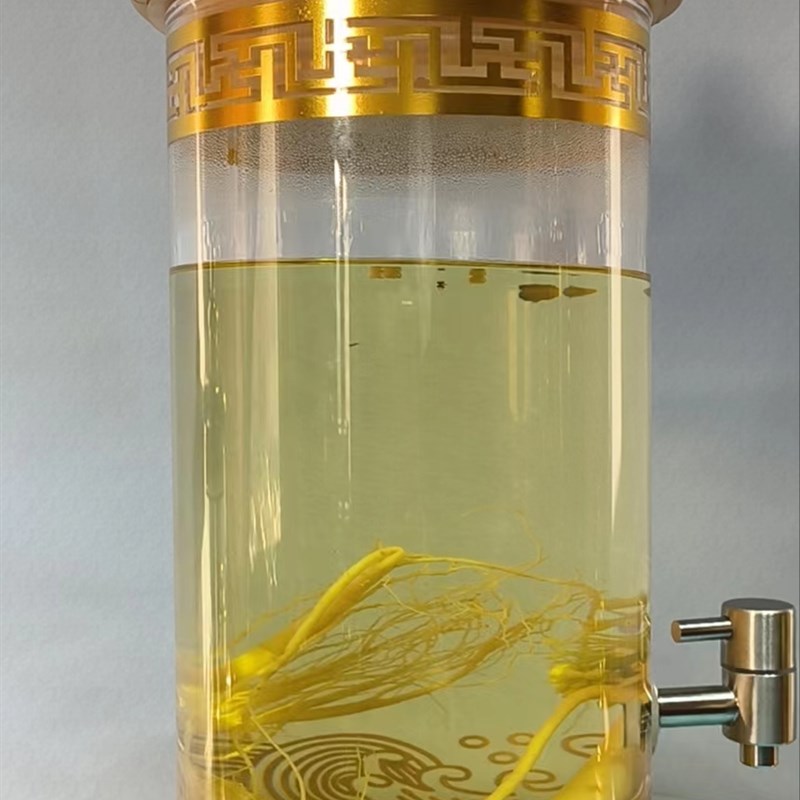 金色豪华底座版广口瓶泡酒瓶10斤15斤20斤密封性酒坛送礼厂家包邮