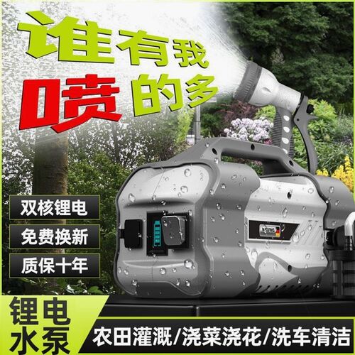 德国进口德国芝浦充电式抽水泵淋菜浇菜神器浇水机新型农用浇地家