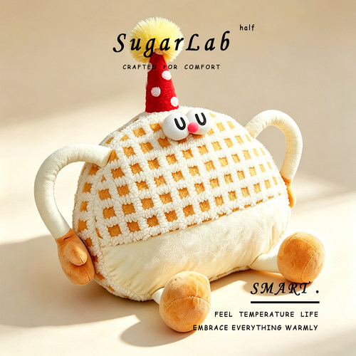 SugarLab小怪兽可爱造型腰靠垫