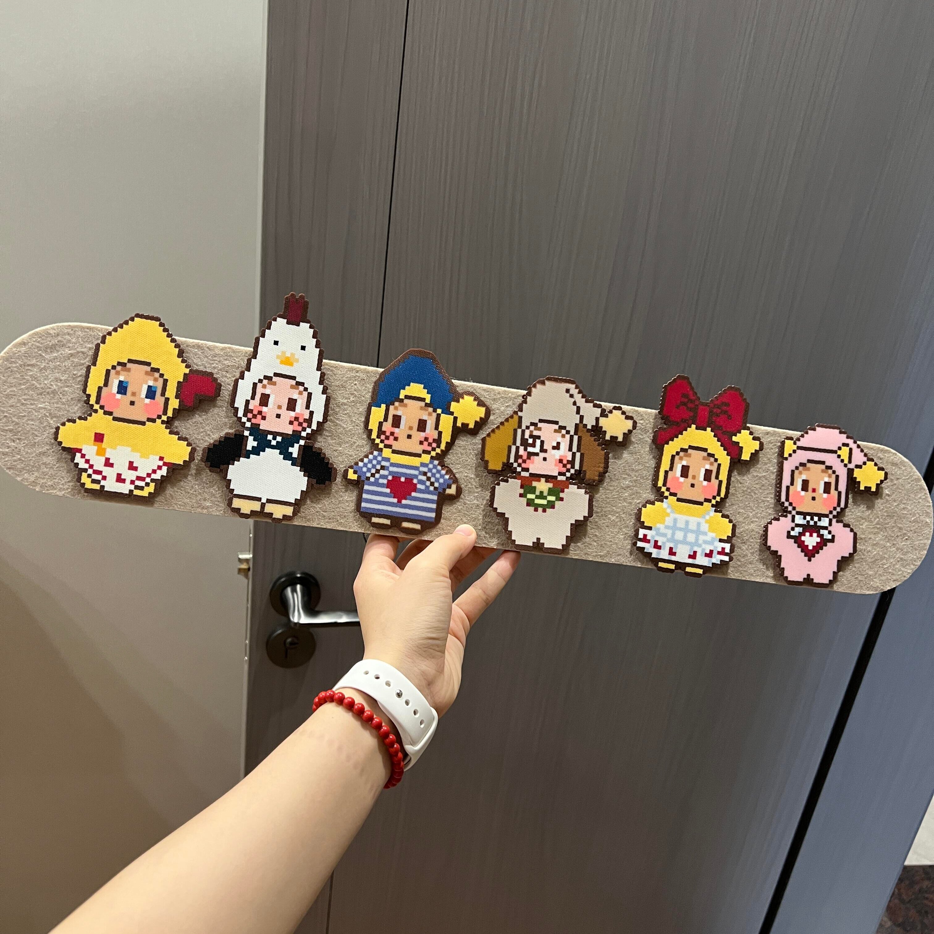 【拼豆人的家】拼豆成品展示板毛毡板DIY装饰摆饰免打孔门牌挂件