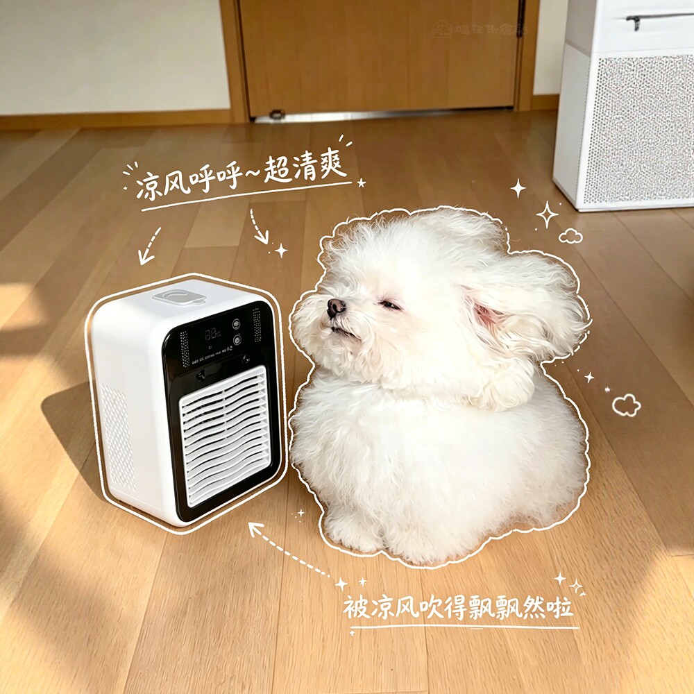 宠物降温风扇夏季猫咪风扇降温神器狗狗专用宠物用品小型迷你卡通