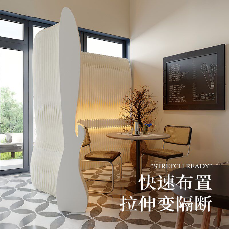 十八纸屏风办公室隔断假墙可移动房间遮挡卧室隔板美容院简易围栏