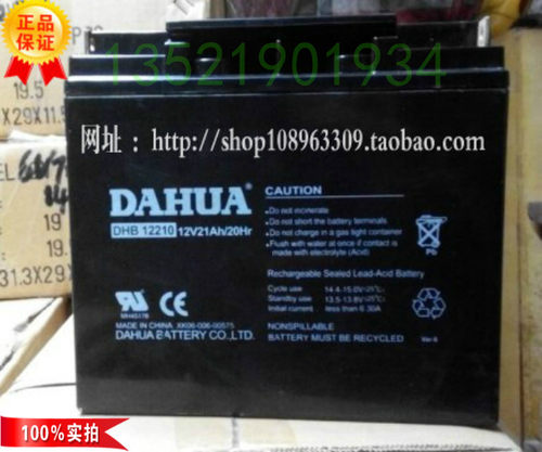 DAHUA 大华蓄电池 DHB12210 大华电池 12V21AH电池
