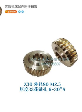 沈阳大连安阳CW6163 CW6180铜涡轮 铜蜗轮 铜齿轮 Z30 M2.5 6020