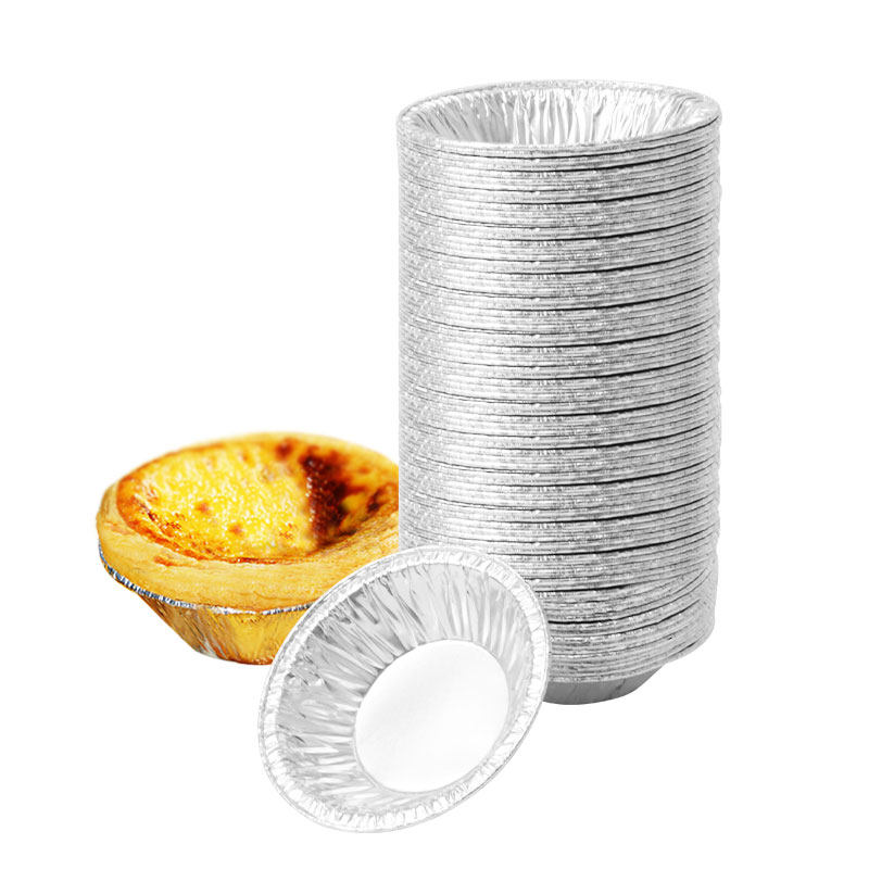 蛋挞皮模具做挞的锡纸杯圆形一次性钵仔糕烘焙烤箱家用铝箔锡纸托
