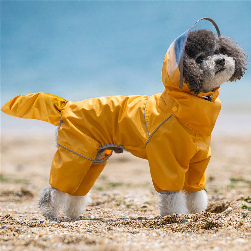 宠物狗狗雨衣小狗雨衣四脚全包中小型犬柴犬比熊雪纳瑞泰迪雨具