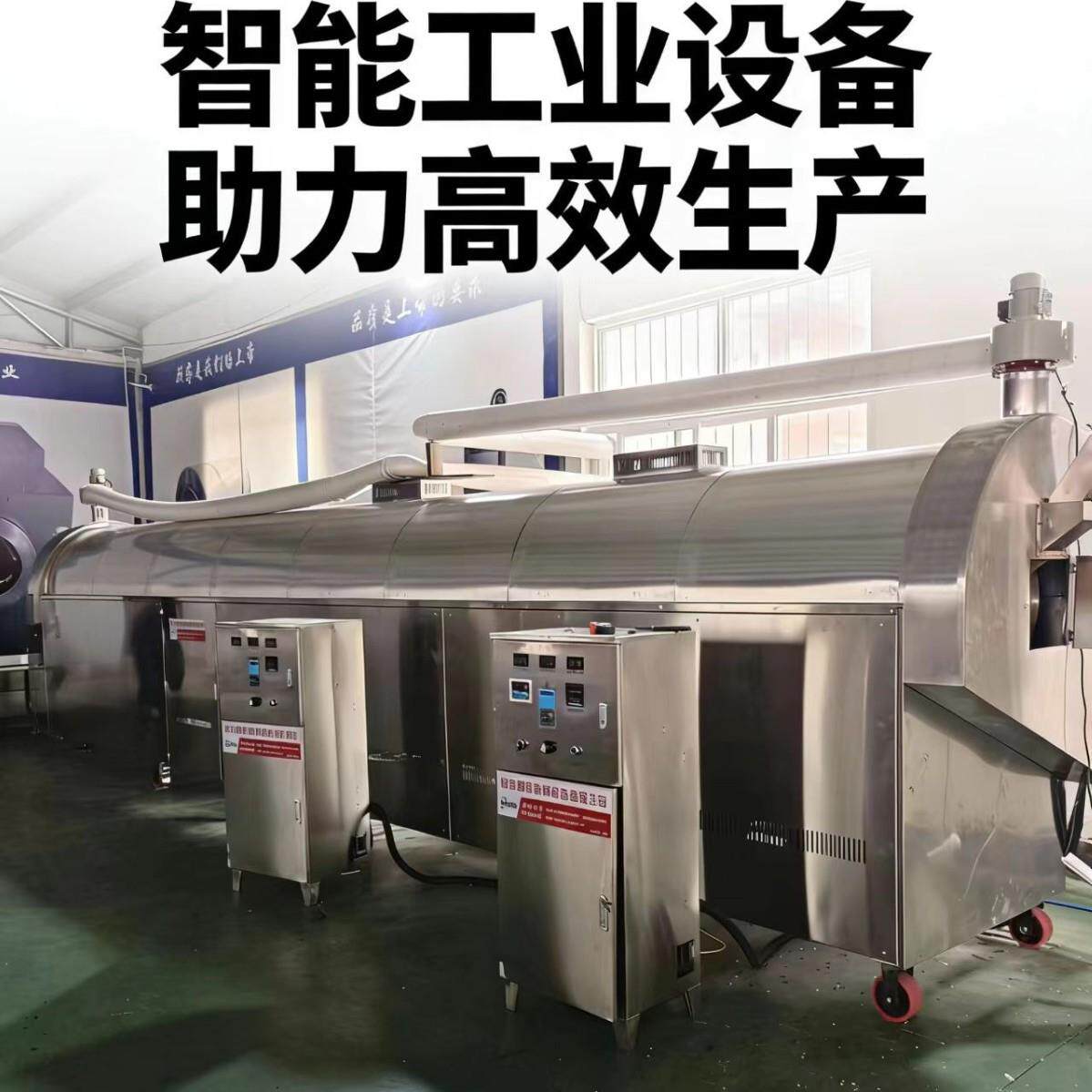 多功能各种花生瓜子板栗五谷坚果连续式电磁炒货机