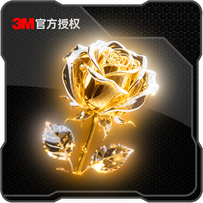 3M个性创意红狼花来汽车窗贴纸电动车摩托车头盔装饰防水反光车贴