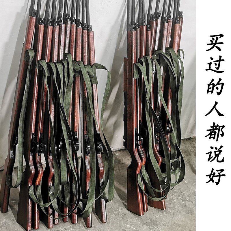仿八路军的枪道具三八盖刺刀真红军步枪38舞台大演出木质玩具国庆