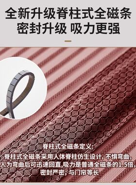 【净域盾】防蚊门帘2025新款高档磁性家用磁吸条强力防蚊虫纱门帘