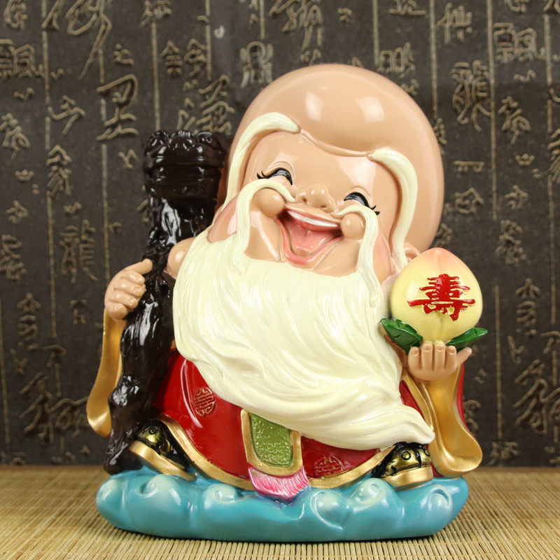 福婆寿星摆件送爷爷奶奶607080可爱生日礼物老人长辈过寿祝寿礼品