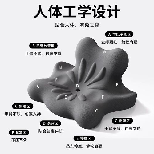 趴睡枕枕头护颈椎床头靠垫护颈枕俯卧位趴着睡觉玩手机看书趴枕垫