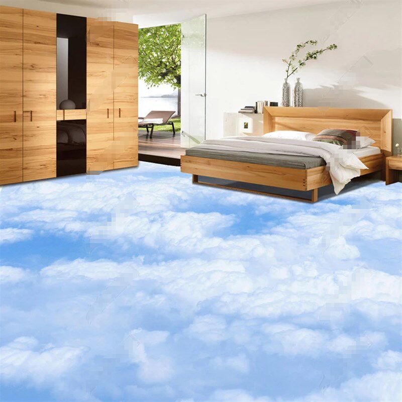 3d立体防水三地贴星空装饰贴纸自粘卧室房间地面贴画地板贴立体画