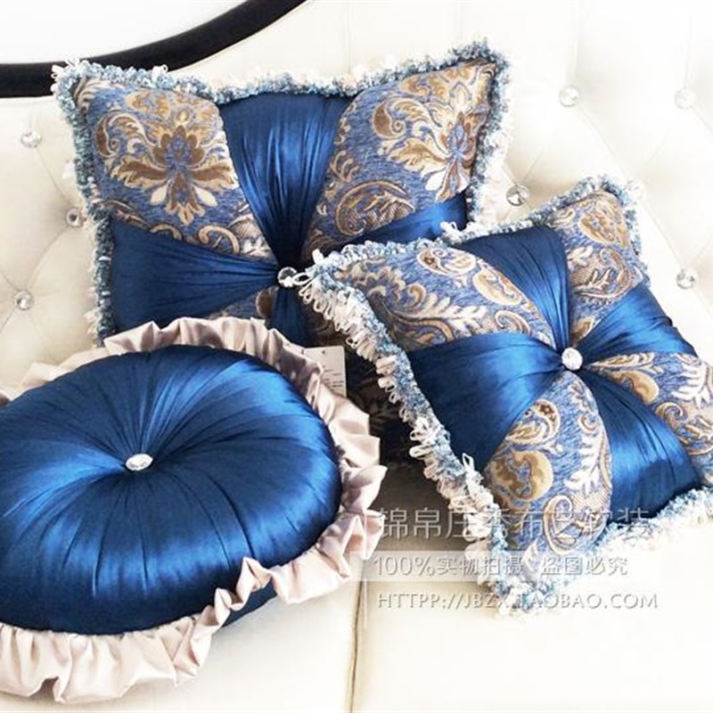 欧式抱枕 靠垫 新古典沙发靠枕含芯 新品包邮奢华多色 雪尼尔靠垫