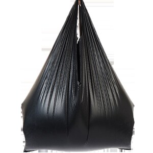 魅歌中号加厚背心垃圾袋黑色家用大号特厚 平口/手提式塑料袋酒店