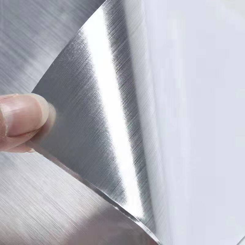 刻字纸不锈钢装饰厨房防水不干胶拉丝金银即时贴广告金色贴纸自粘