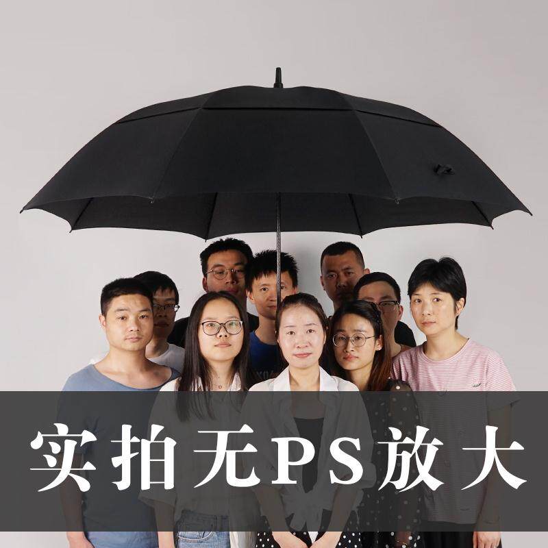 超大商务长柄雨伞加厚特大双人三人大号四人迎宾伞直柄黑色加大男