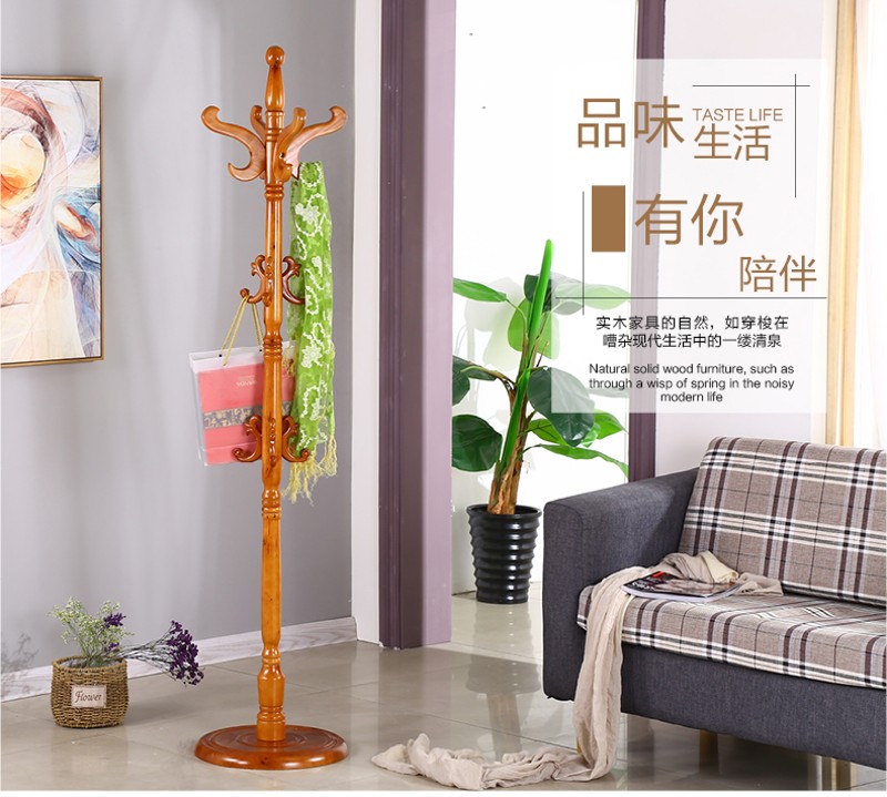 新品欧式实木衣帽架落地挂衣架创意衣服架包邮多色衣架子门厅衣架