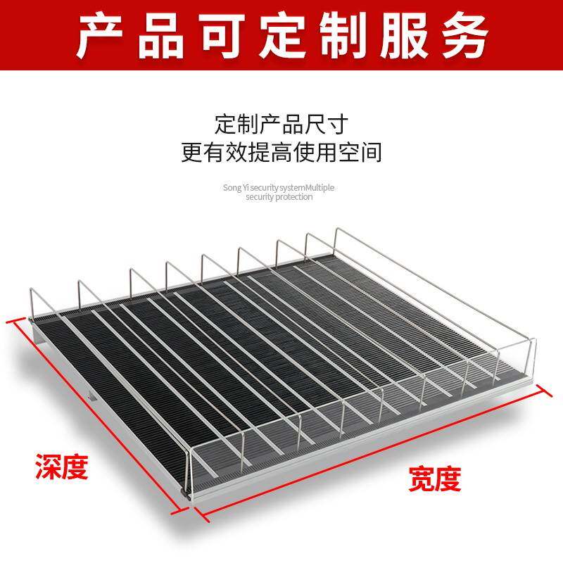 冰柜自重滑道超市冷柜滑轮层冷藏柜自动补货便利店冰箱饮料推进器
