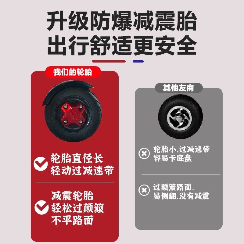 小巴士Q70代步车四轮电动车老年助力车老人残疾人单车电动四轮车