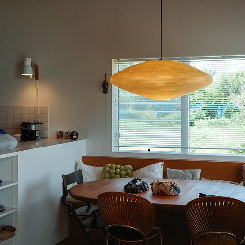 DAWN家居/圆餐桌吊灯移位器宋代美G学中古餐厅茶室艺术野口勇纸灯