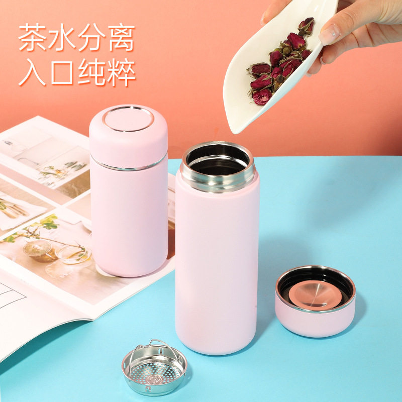 保温杯定制logo男女迷你便携小号礼品水杯超轻小巧简约小清新杯子