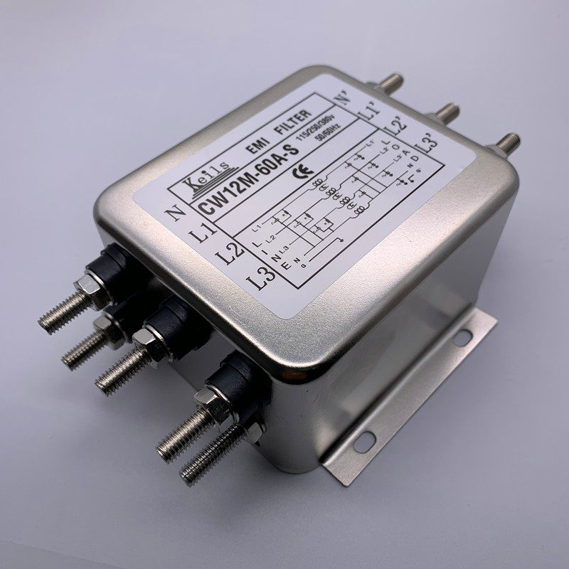 KEILS三相380V交流电源滤波器伺服变频器CW12B-30A40A50A60A-S